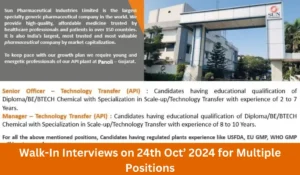 Sun Pharma hiring