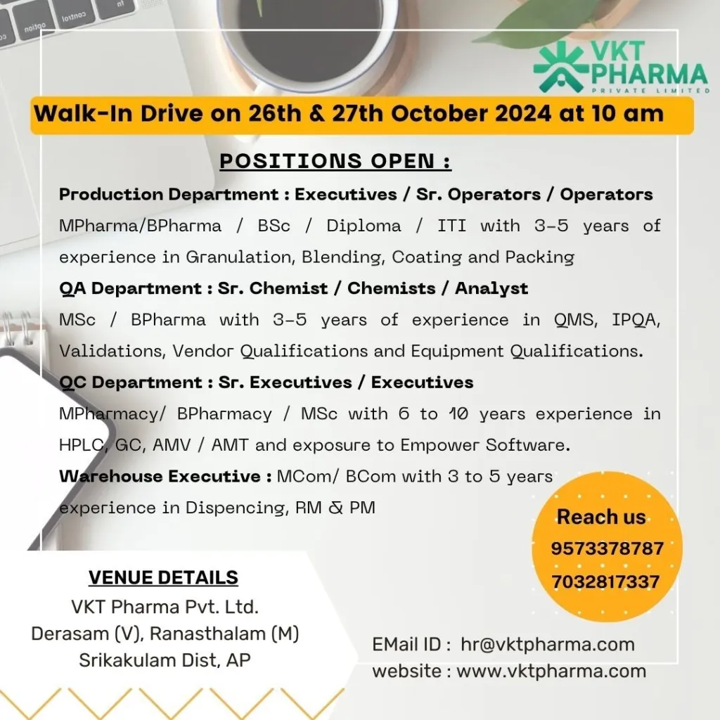 VKT Pharma Walk in