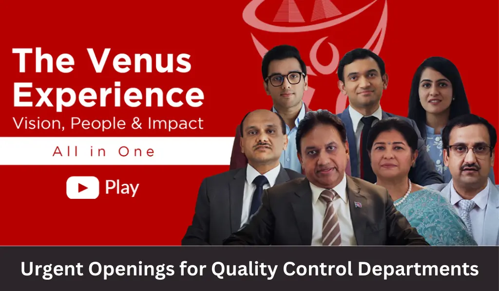 Venus Remedies Urgent Openings
