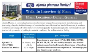 Ajanta Pharma Limited Walk In Drive