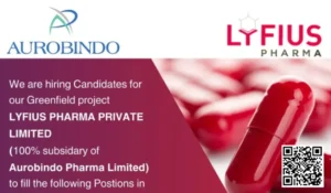 Aurobindo Pharma Hiring Freshers