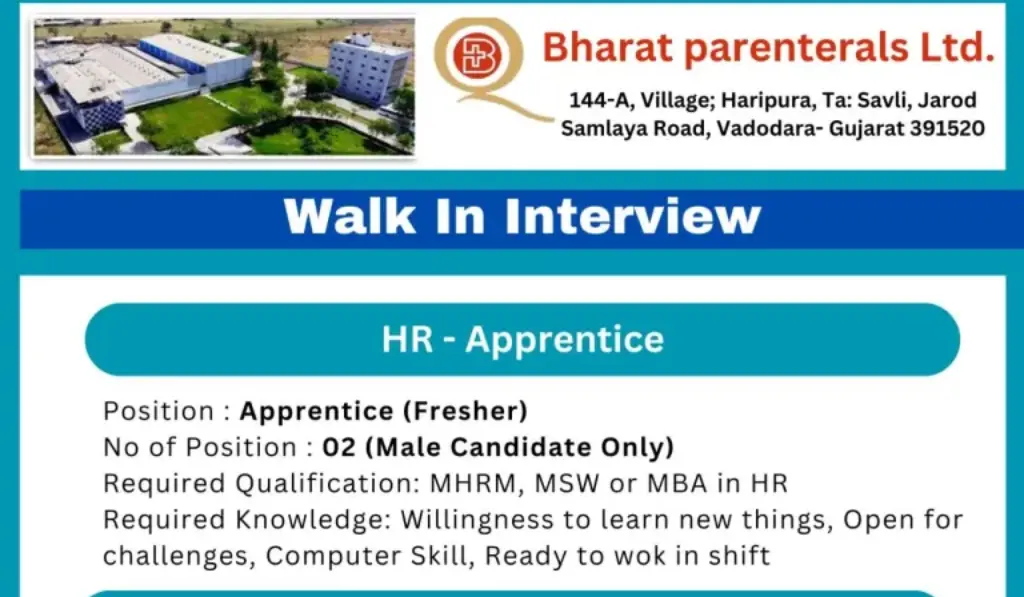 Bharat Parenterals Walk in Drive