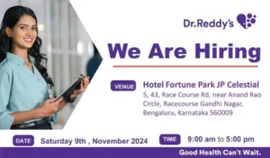Dr. Reddy’s Walk-In Interview