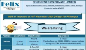 Felix Generics – Walk-In Interview