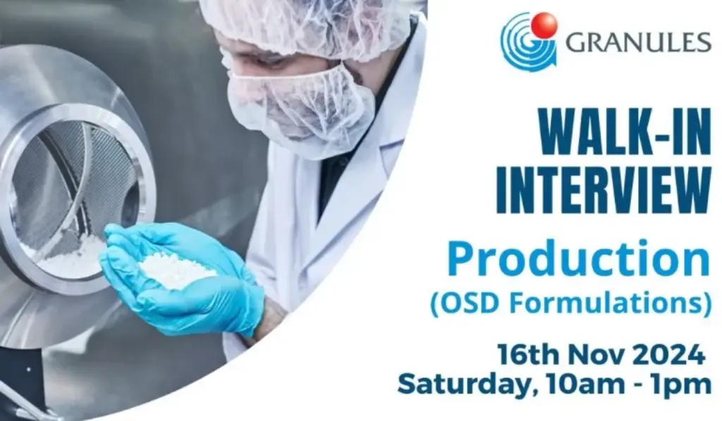 Granules India Ltd – Walk-In Drive