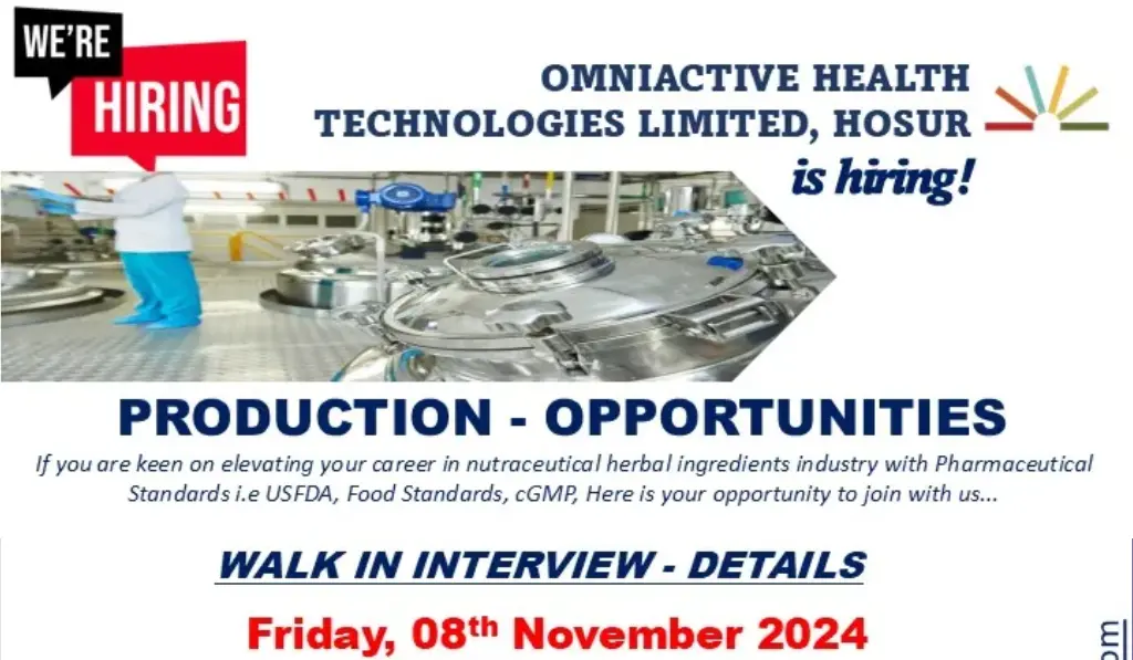 OmniActive Health Technologies Job Openings
