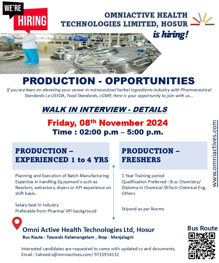 OmniActive Health Technologies Job Openings
