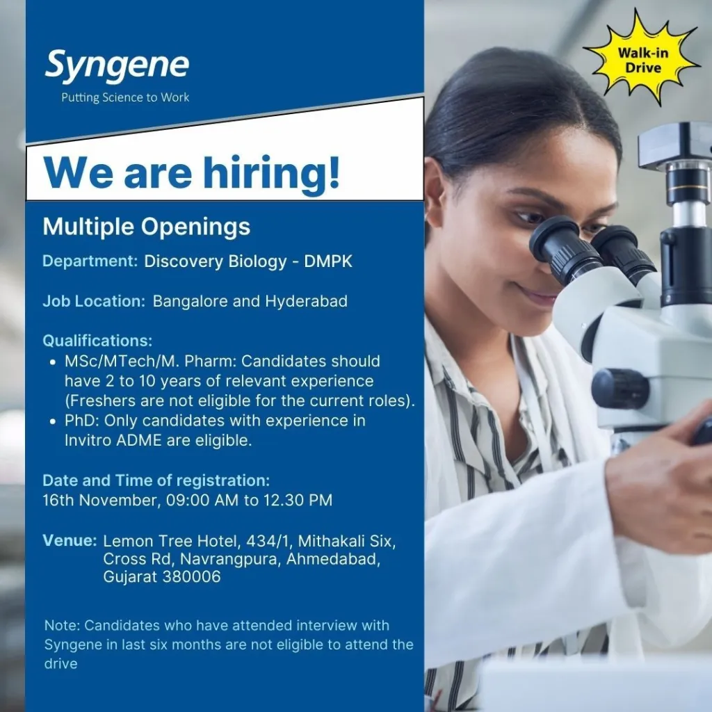 Syngene International – Walk-In Drive