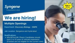 Syngene International – Walk-In Drive