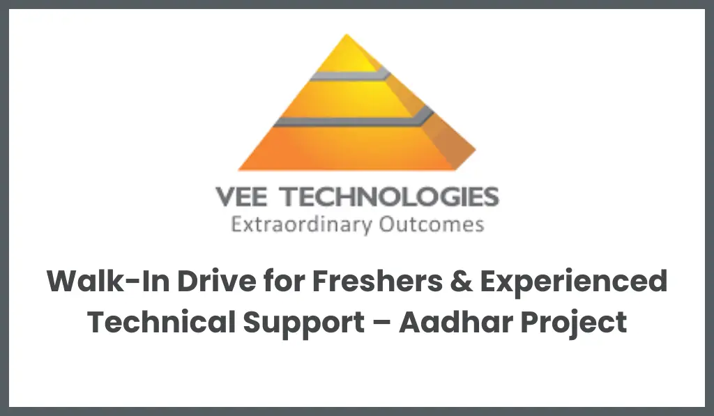 Vee Technologies Walk in Drive