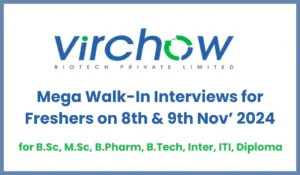 Virchow Biotech Hiring Freshers