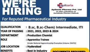 Apitoria Pharma Walk-In Drive