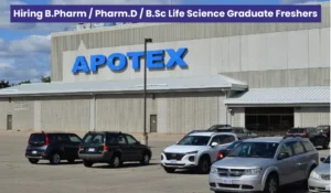 Apotex Hiring Freshers