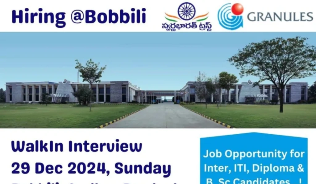 Granules India Limited – Walk-In Interview