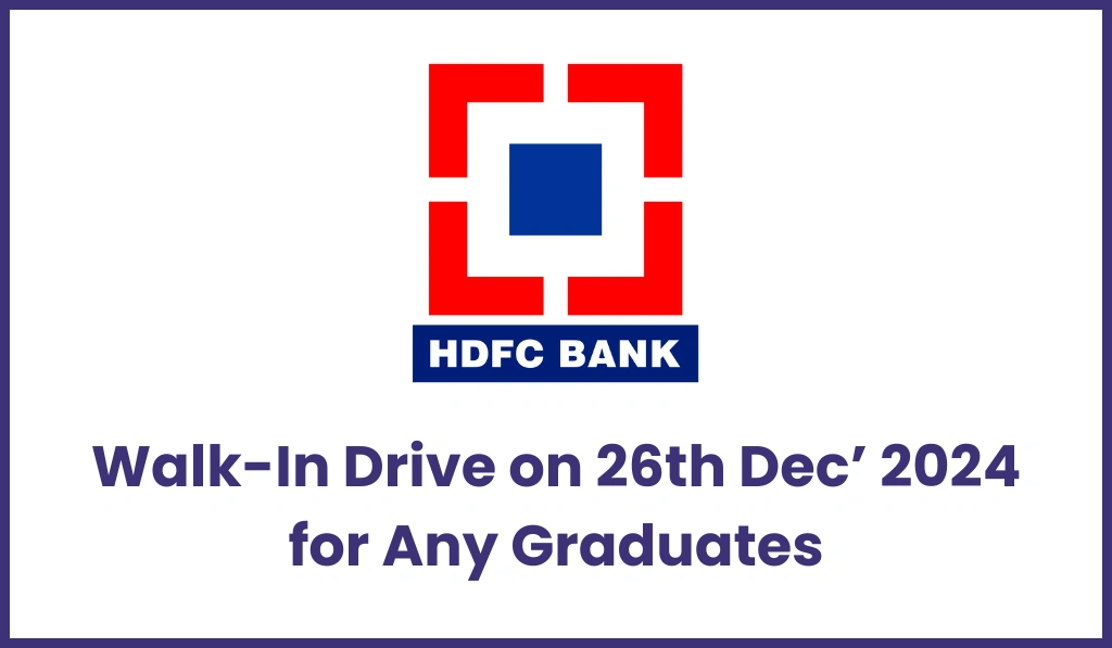 HDFC Bank Hiring