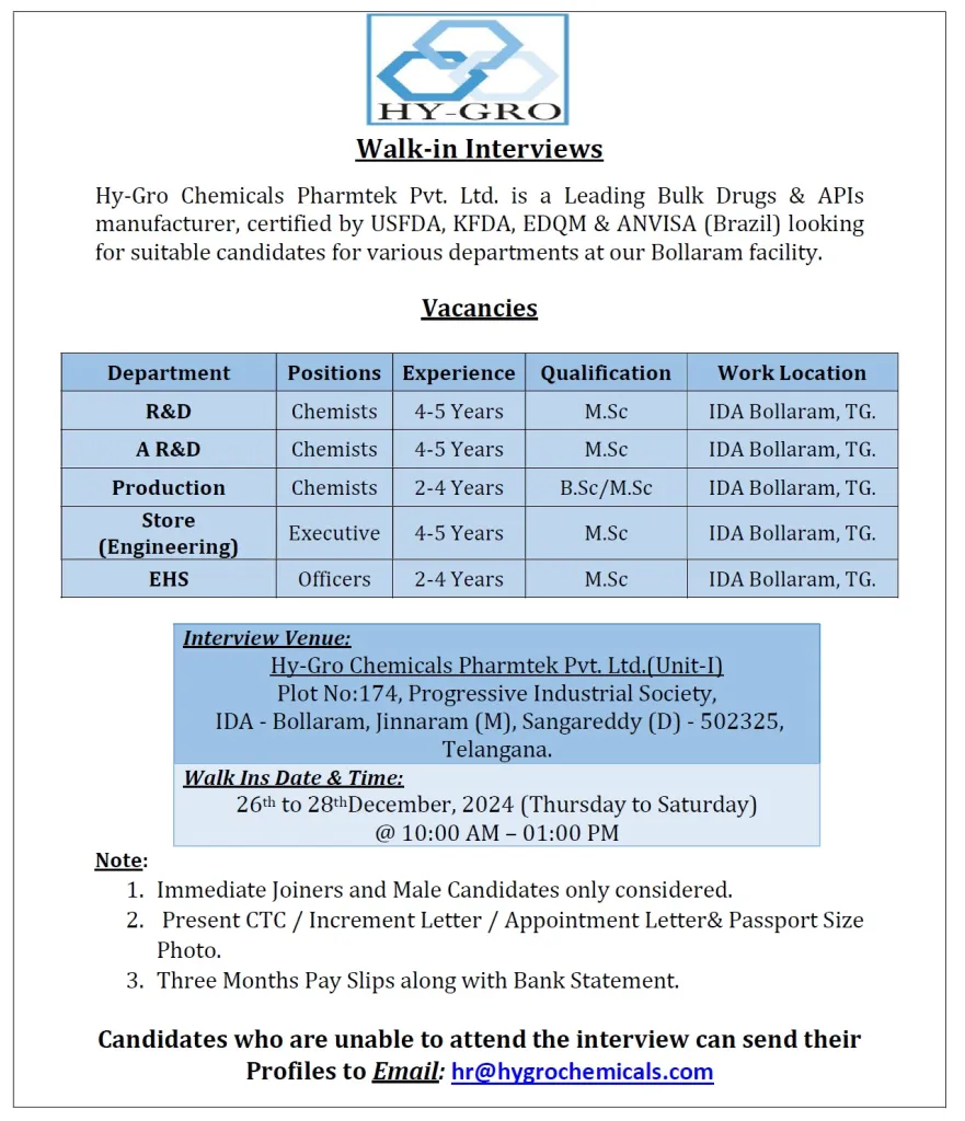 Hy-Gro Walk In Interview