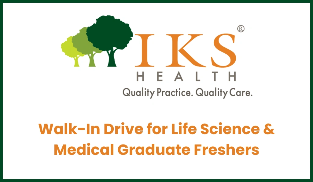 IKS Health Walk in Interview