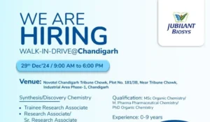 Jubilant Biosys Limited – Walk-In Drive