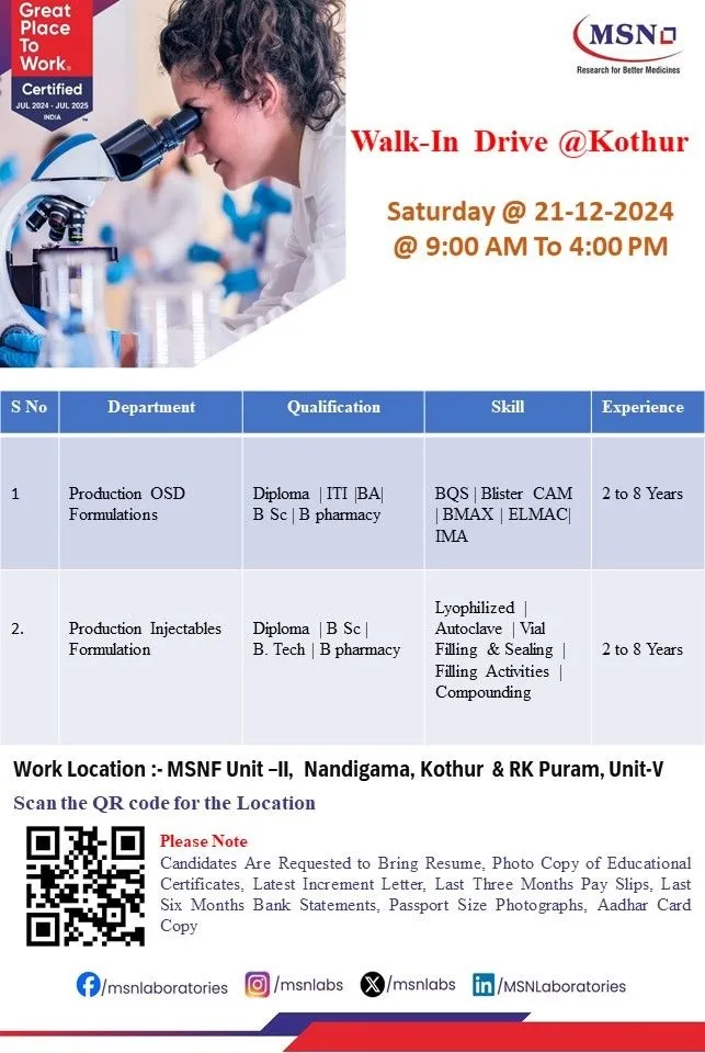 MSN LABS Walk-In Drive
