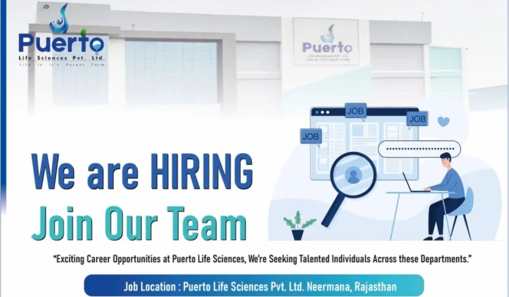 Puerto Life Sciences – Urgent Job Openings