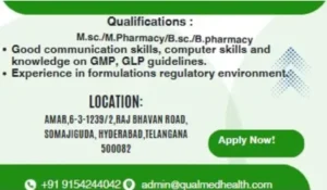 Qualmed Health Sciences Walk-In Interview