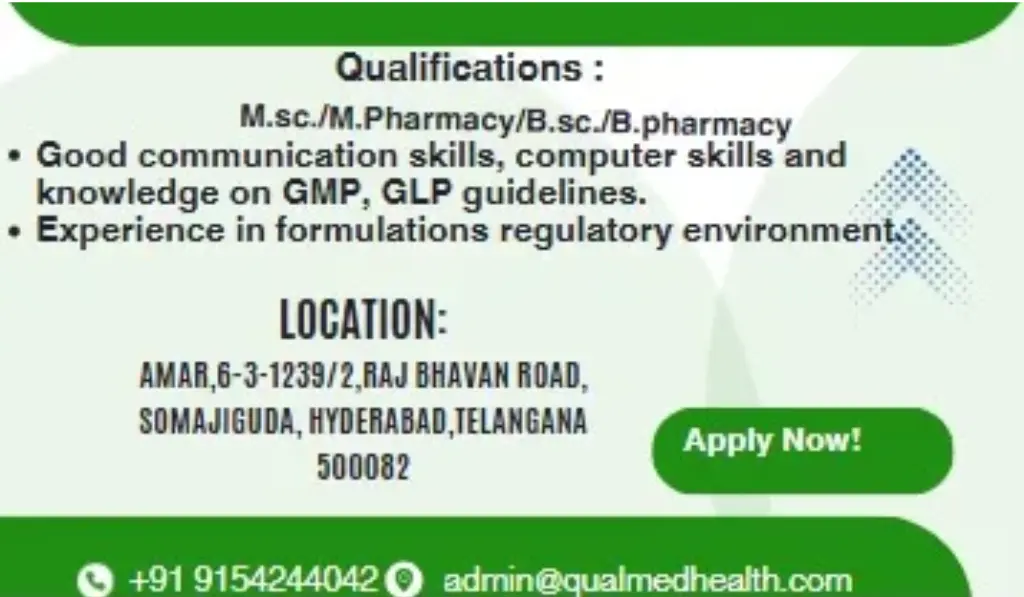 Qualmed Health Sciences Walk-In Interview