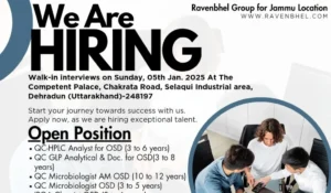 Ravenbhel Biotech – Walk-In Interviews