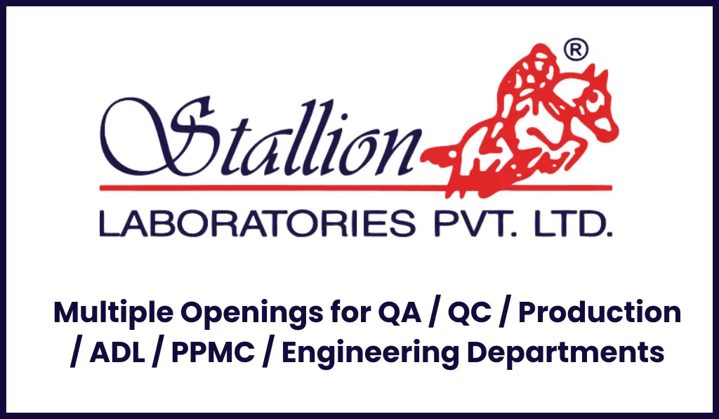 Stallion Laboratories jobs