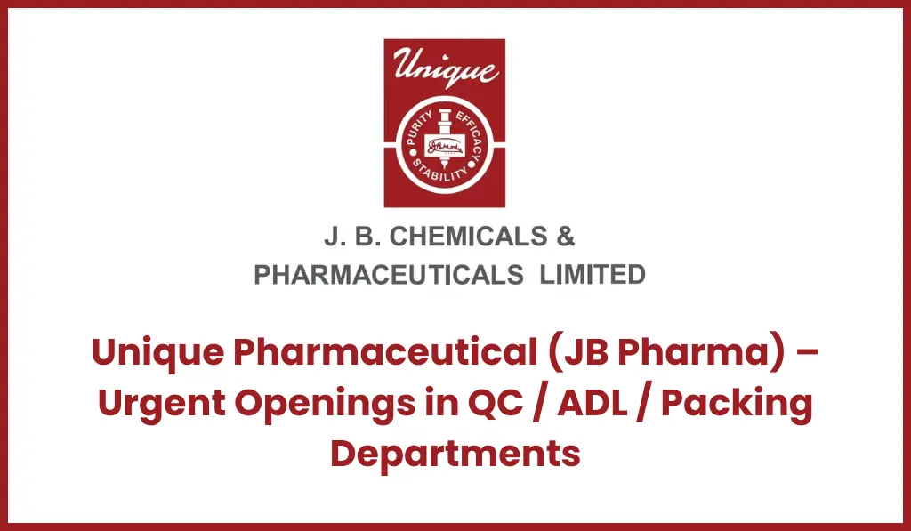 Unique Pharmaceutical Jobs