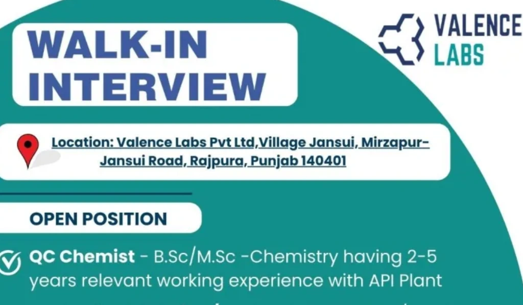 Valence Labs – Walk-In Interview