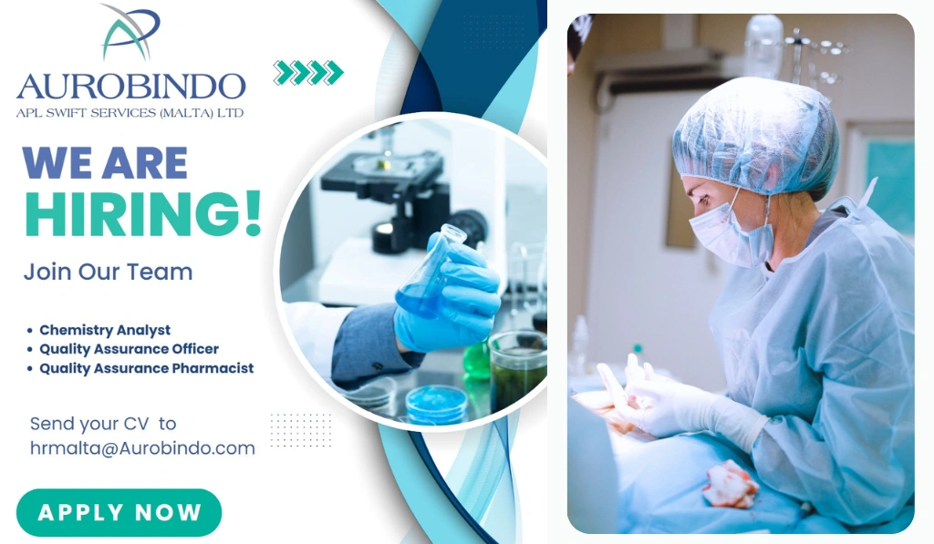 AUROBINDO - Hiring for Chemistry Analyst, QA Officer and QA Pharmacist