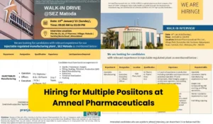 Amneal Pharmaceuticals Walk in Interview