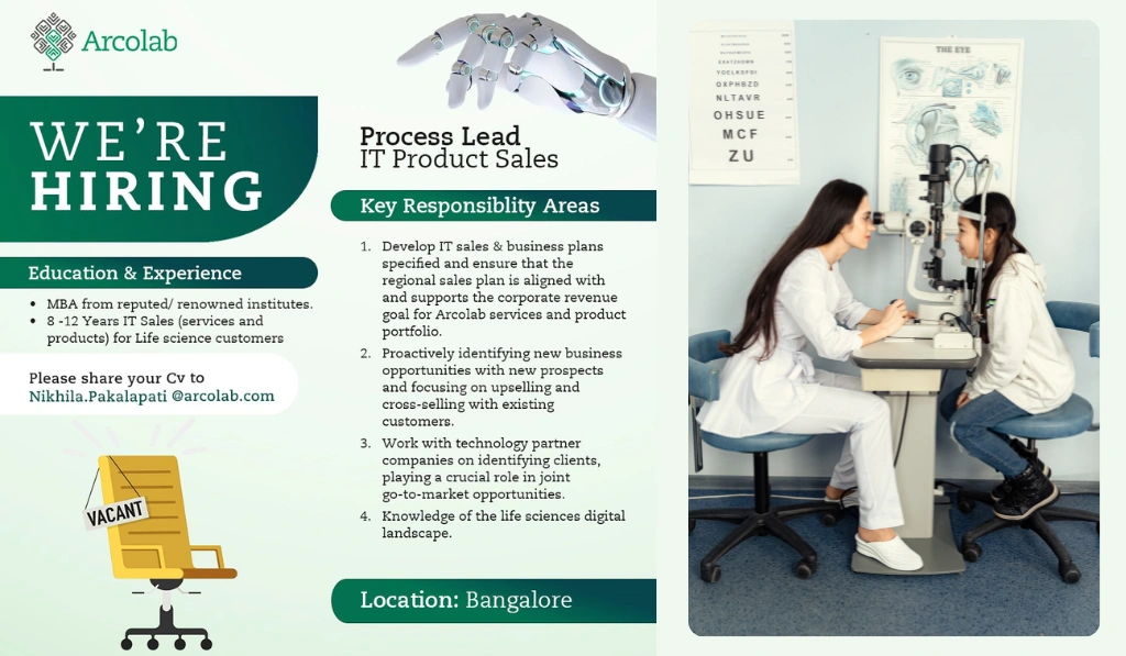 Arcolab Is Hiring for Process Lead IT Product Sales in Bangalore