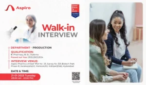 Aspiro Pharma Walk in Interview