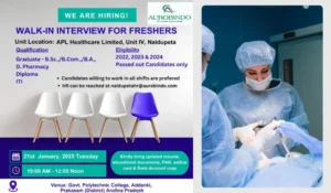 Aurobindo Pharma – Walk-In Interview for Freshers