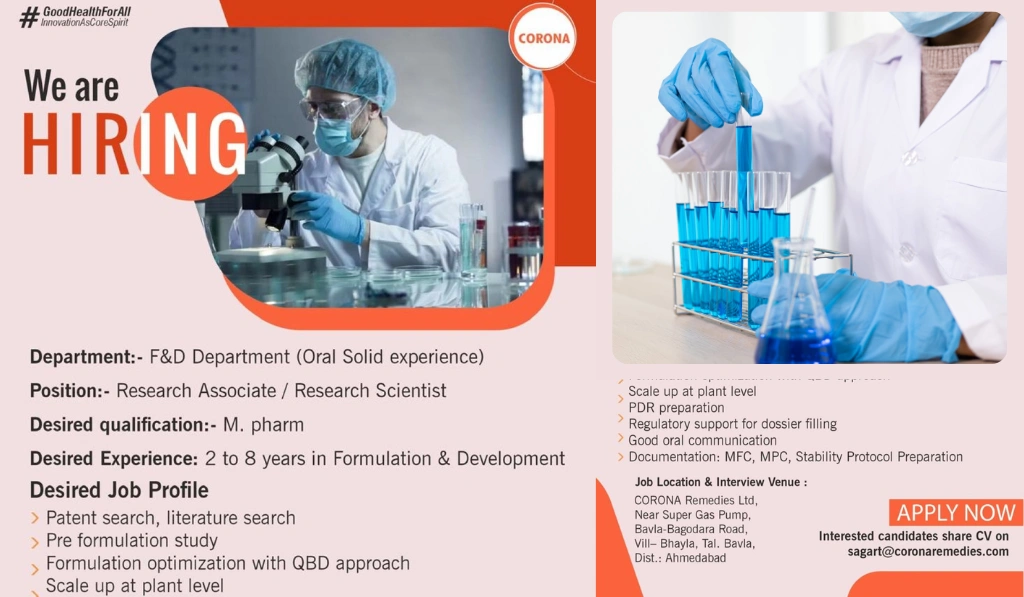 CORONA Remedies - Walk in Interview