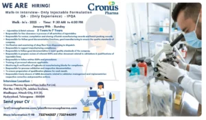 Cronus Pharma Walk In Drive