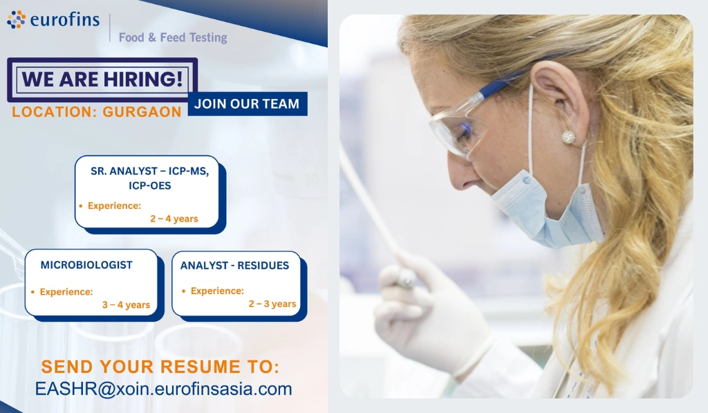 Eurofins - Hiring for Multiple Positions in Gurgaon