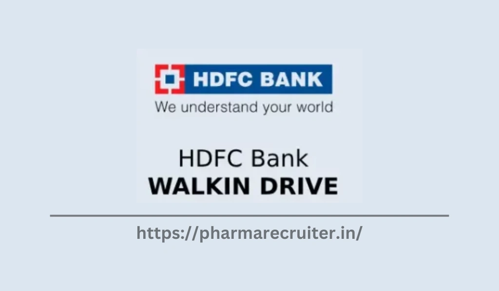 HDFC Bank Walk-In Drive