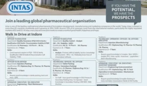 Intas Pharmaceuticals Walk In Interview