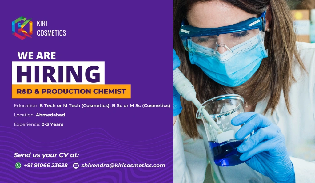 Kiri Cosmetics Hiring Freshers