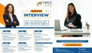 Opes Healthcare Walk In Interview