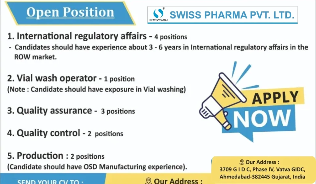 Swiss Pharma Walk in Interview