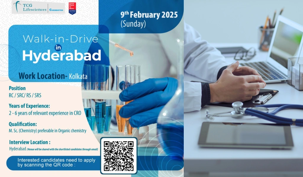 TCG Lifesciences – Walk-In Drive in Hyderabad