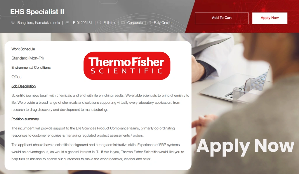 Thermo Fisher Scientific - Job Opportunity