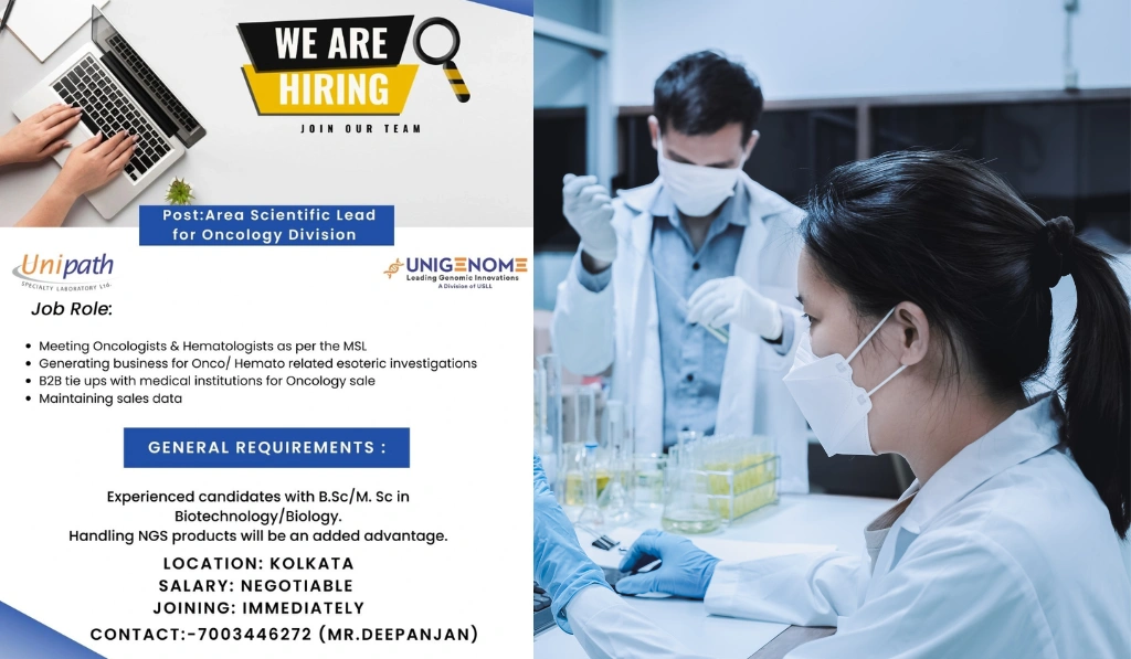 Unipath Specialty Laboratory - Urgent Hiring for Area Scientific Lead for the Oncology Division