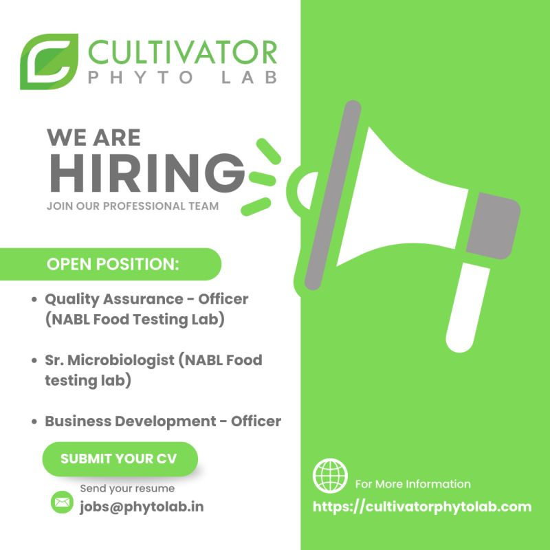 Cultivator Phytolab Hiring Notification