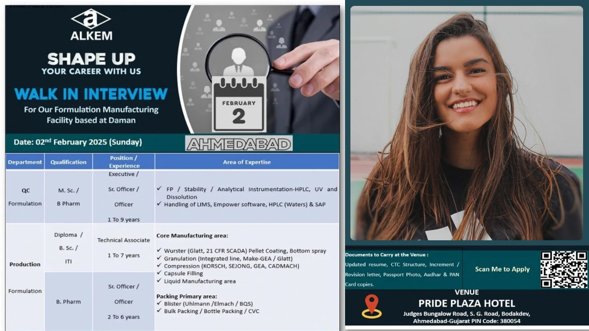 Alkem Laboratories - Walk-In Interview for Quality Control, Production and Packing