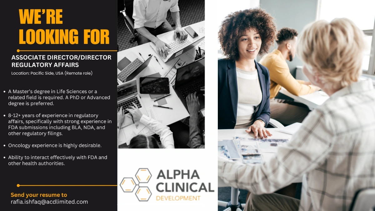 Alpha Clinical Development Hiring for Associate Director