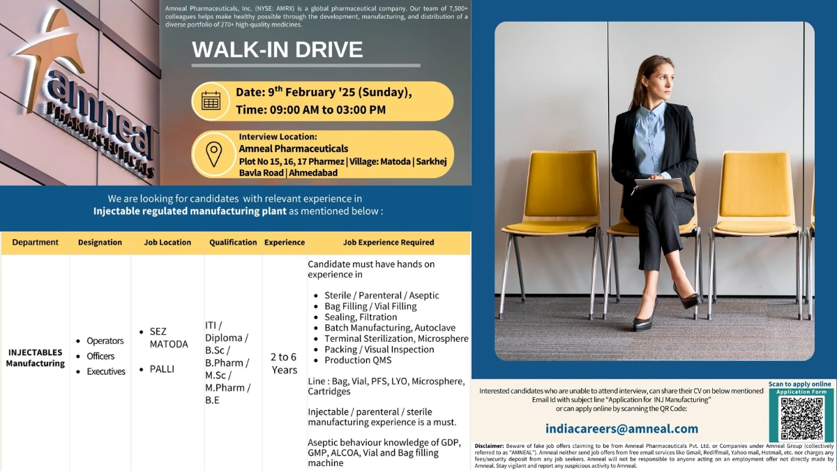 Amneal Pharmaceuticals – Walk-in Drive